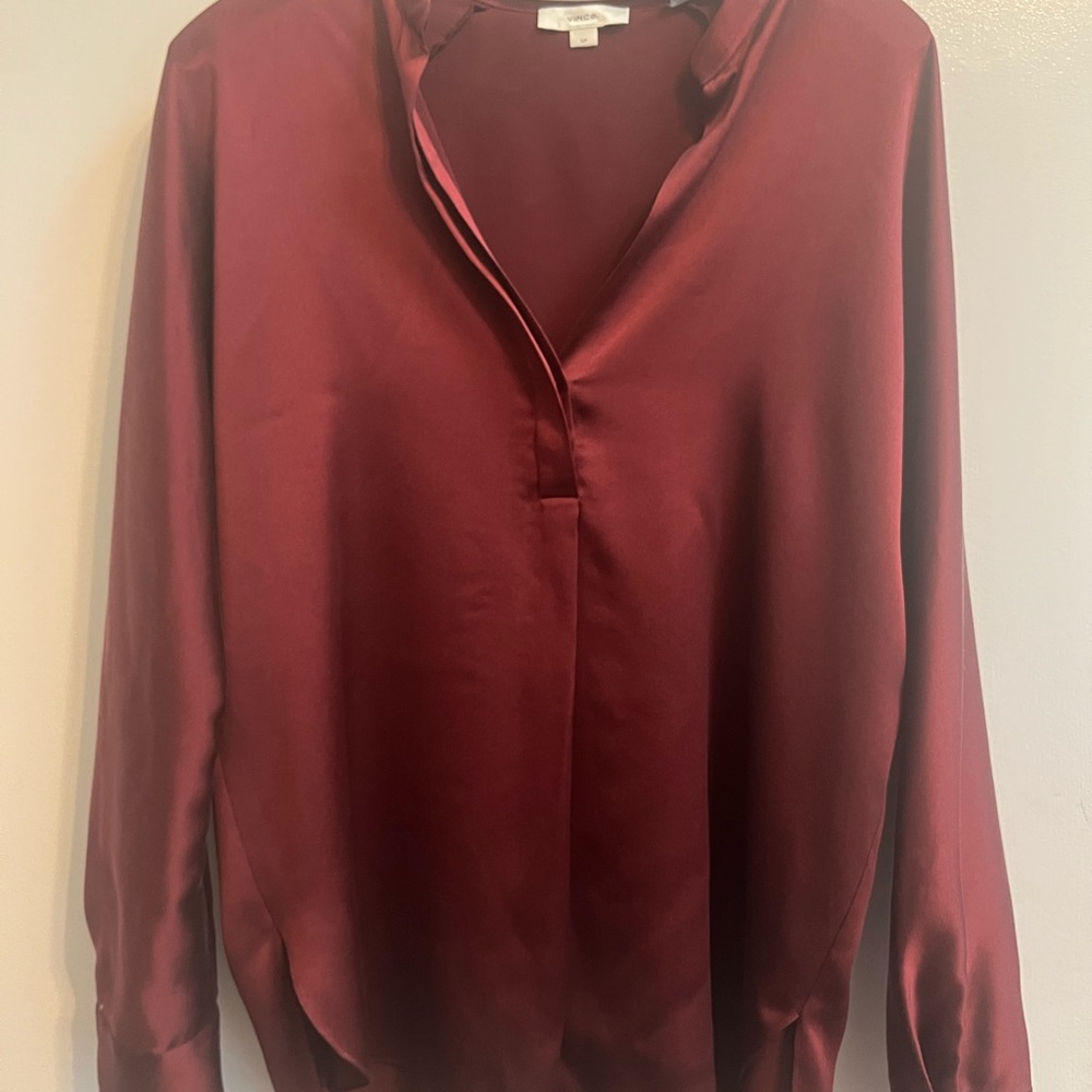 Elegant Burgundy Women's Top